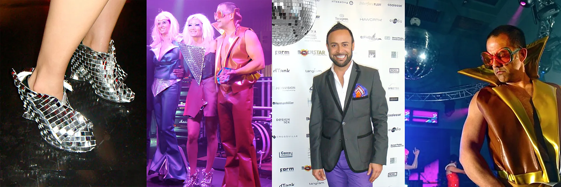 host nick verreos of the rockstar fashion event branding and catwalk